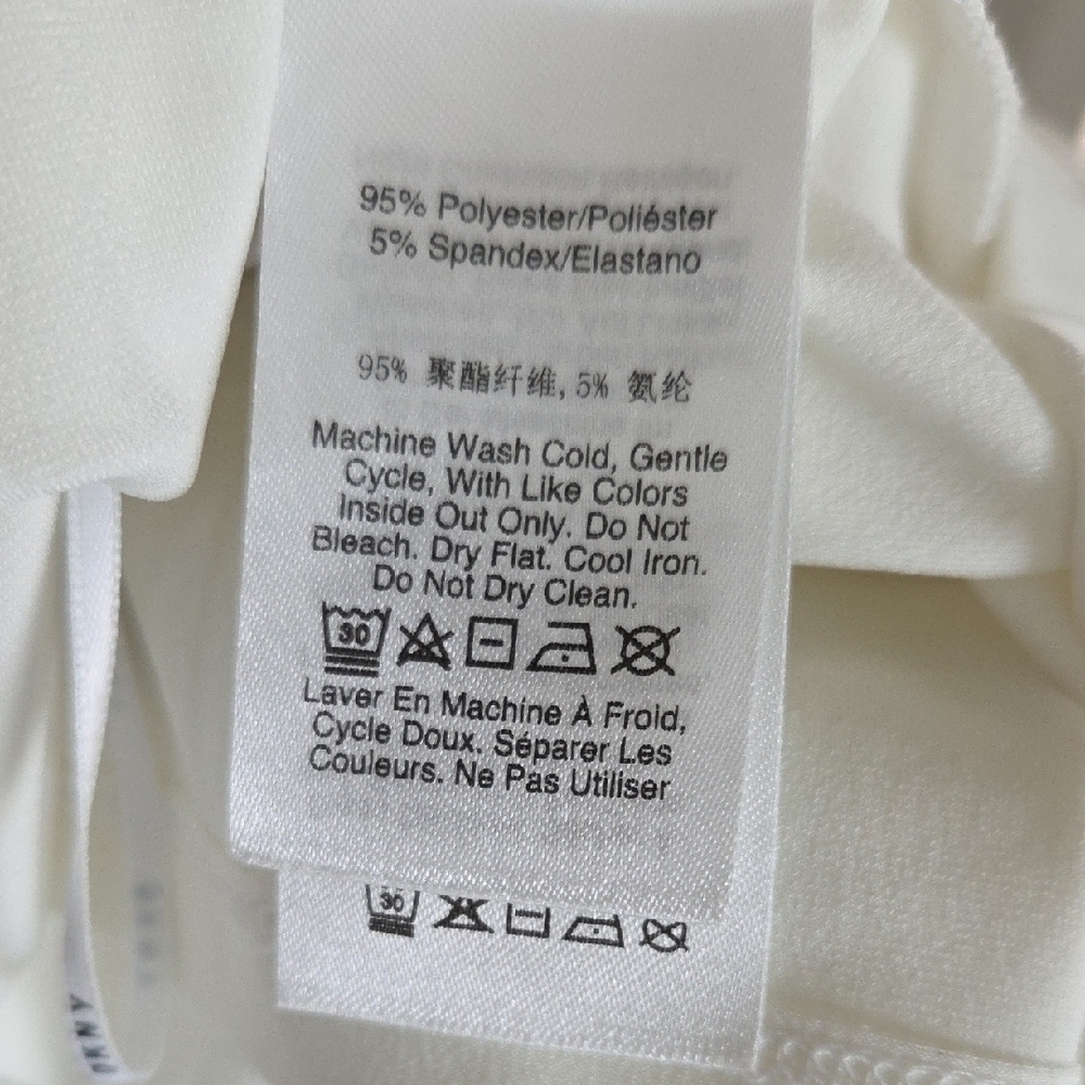 DKNY White Ruched Tank Top - Picture 4 of 4